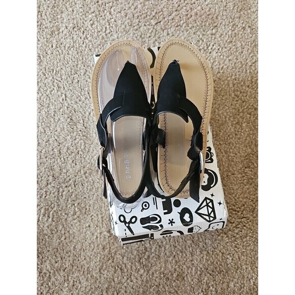 BAMBOO Soft sole Slingback Sandal WOMEN'S Size 5.5 Black NEW $28 - Picture 5 of 9